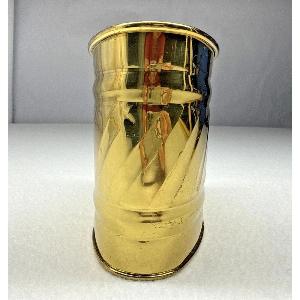 Bristol Solid Brass Decorative Container Cachepot Planter Made USA